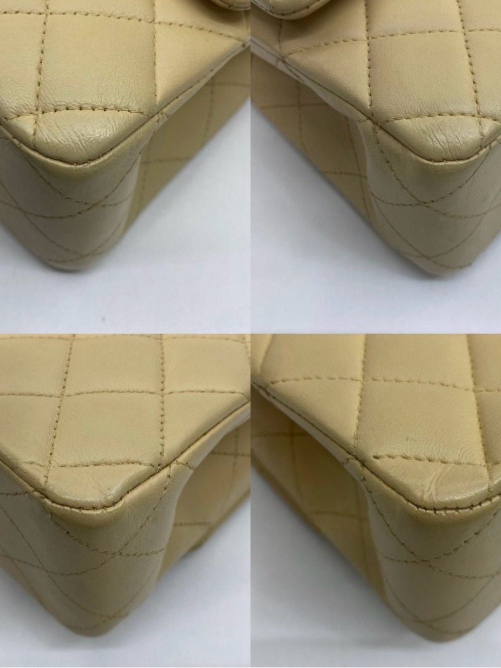 CHANEL Quilted Shoulder Bag in Beige with Gold Hardware - Picture 5 of 9